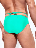 Medium Stretch Solid Color Swim Brief