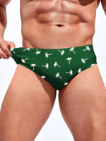 Tropical Print Swim Brief