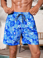 Non Stretch Floral All Over Print Drawstring Shorts