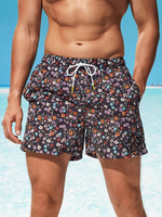 Ditsy Floral Drawstring Swim Trunks