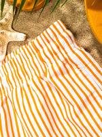 Vertical Striped Print Swim Shorts