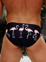 Flamingo Print Swim Brief