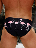 Flamingo Print Swim Briefs