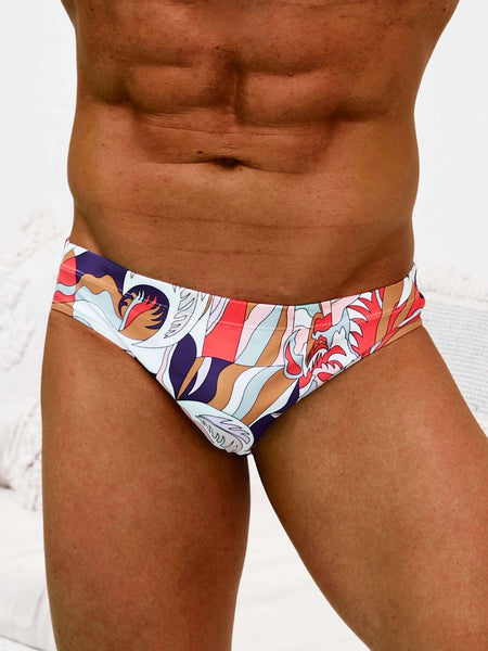 High Stretch Printed Swim Brief