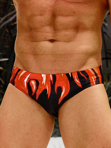 Fire Print Swim Brief