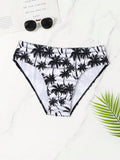 Coconut Tree Printed Swim Brief