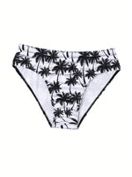 Coconut Tree Printed Swim Brief