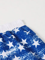Flag Print Swim Shorts