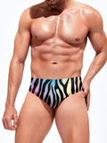 Zebra Striped Swim Brief