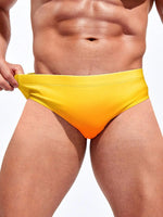 Ombre Print High Stretch Swim Brief