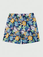 Floral Print Drawstring Shorts