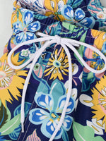 Floral Print Drawstring Shorts