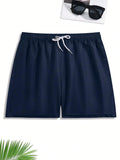 Drawstring Swim Trunks