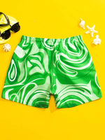 Printed Swim Trunks