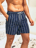 Striped Patterned Beach Shorts