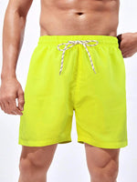 Plain Classic Drawstring Pocket Shorts