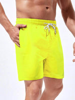 Plain Classic Drawstring Pocket Shorts