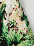 Printed Waist Swim Trunks