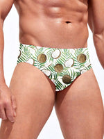 Tropical Print Swim Brief