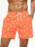 Non Stretch Fruit And Vegetable Drawstring Pocket Shorts