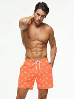 Non Stretch Fruit And Vegetable Drawstring Pocket Shorts