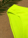 Neon Lime Solid Color Swim Brief