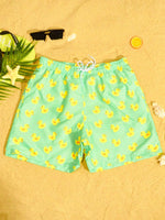 Duck Print Swim Trunks