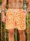 Vibrant Floral Swim Trunks