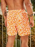 Vibrant Floral Swim Trunks