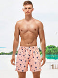 Coconut Tree Print 2 In 1 Shorts