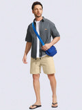 Plain Slant Pocket Swim Shorts