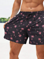 Coconut Tree Print 2 In 1 Shorts