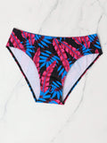 High Stretch Tropical Print Swim Brief