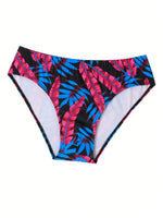 Tropical Print Swim Brief