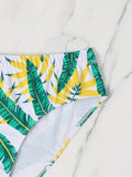 Vibrant Printed Tropical Swim Brief