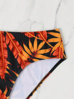 Vibrant Printed Tropical Swim Brief