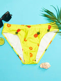 Pineapple Printed Swim Brief