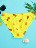 Pineapple Printed Swim Brief