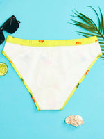 Pineapple Print Swim Brief