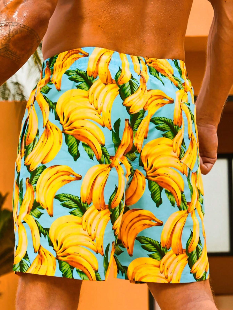 Banana Printed Swim Trunks – Waves And Trunks