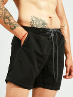 Top Stitching Swim Trunks