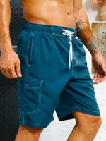 Flap Pocket Swim Trunks