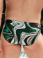 Abstract Printed Swim Brief