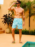 Non Stretch Drawstring Pocket Swim Trunks