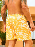 Floral Waist Swim Trunks