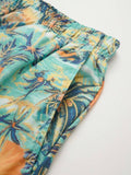 All Over Print Drawstring Shorts with Pocket