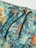 All Over Print Drawstring Shorts with Pocket