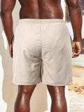 Drawstring Waist Slant Pocket Shorts