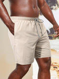 Drawstring Waist Slant Pocket Shorts