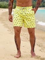 Allover Shark Print Swim Shorts